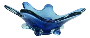 Murano Sommerso Uran Glass Bowl, 1950s