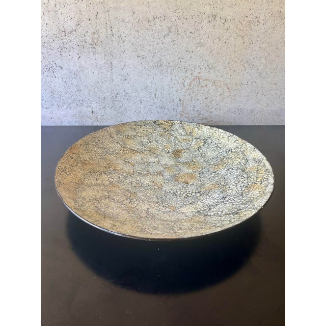 Karl Springer Vintage Eggshell Lacquer Centerpiece Bowl in the Style of Maitland-Smith For Sale - Image 4 of 6