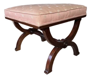 Late 19th Century Regency Style Mahogany Stool