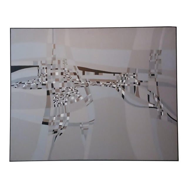 Orlando, Florida Artist Peggy Young Adagio #3 - Large Abstract Oil 1972 For Sale
