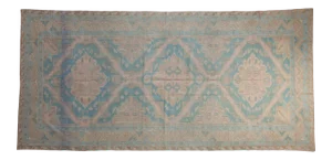 Vintage Distressed Soumac Rug Runner - 5'8" X 11'5"