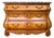 1990s French Provincial Louis XV Style Hand-Painted Marble Top Bombe Commode Chest by Ferguson Copeland For Sale