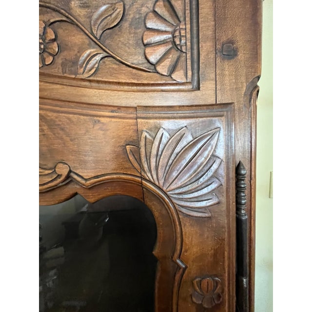 Late 19th Century French Provincial Style Glass Front Cabinet For Sale - Image 5 of 6
