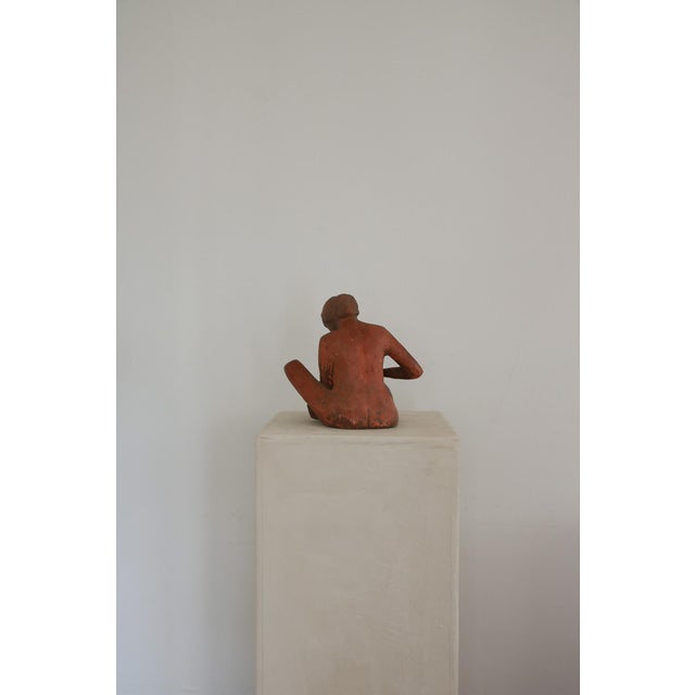 Vintage Terra Cotta Female Nude Sculpture For Sale In Tampa - Image 6 of 9