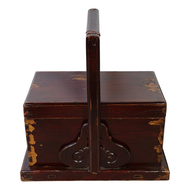 19th Century Chinese Hand Carved Meal Delivery and Lunch Box For Sale