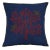 Contemporary Apple Tree Applique Pillow Case - Navy & Maroon, 16" x 16" For Sale - Image 3 of 3