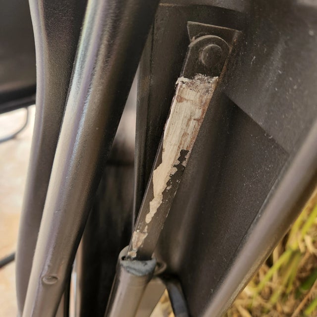 Vintage Samson Folding Chairs Russel Wright Shwayder Bros Inc 1950s For Sale - Image 9 of 13