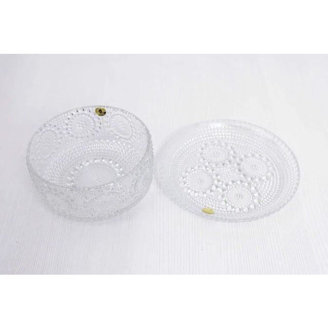 Glass Small Mid-Century Glass Graponia Bowl by Nanny Still for Riihimäki / Riihimäen Lasi Oy For Sale - Image 7 of 9