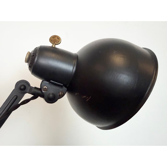 Bauhaus Industrial Black Scissor Wall Lamp from Christian Dell, 1930s For Sale - Image 11 of 18