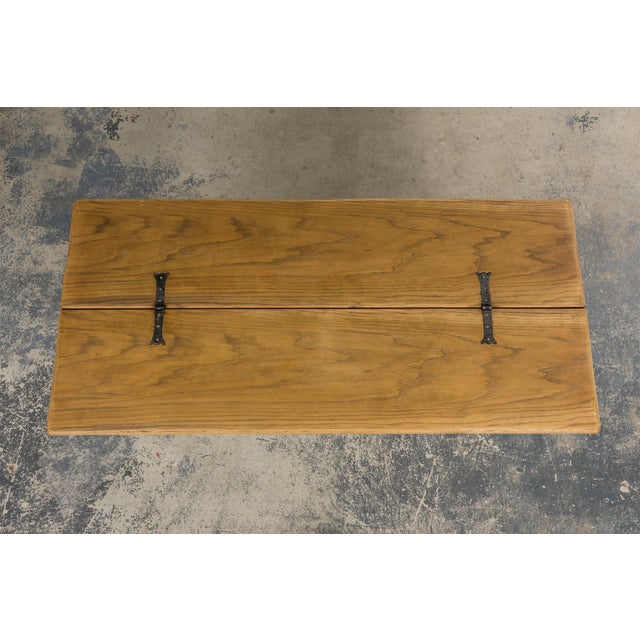 Country French Louis XIII Style Bleached Mixed Wood Folding Table For Sale - Image 14 of 18