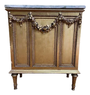 Louis XVI Partitions Center Unit in Gilt Wood