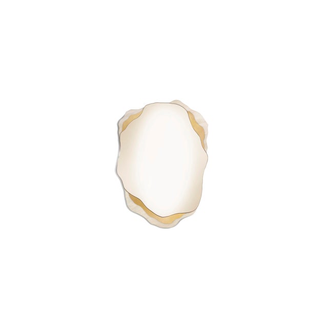 Arizona Mirror in Estremoz Marble and Polished Brass from InsidherLand For Sale - Image 9 of 9