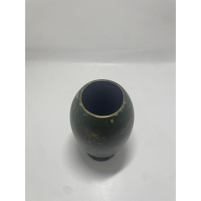 Art Deco Patinated Vase from WMF Ikora, Germany, 1930s For Sale - Image 4 of 7