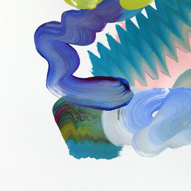 8.19. #6 - Color Drenched Expressive Abstract Mixed Media Original Artwork by Shiri Phillips For Sale - Image 4 of 6