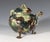 Mid 18th Century Mid 18th Century Whieldon-Type Creamware Tortoiseshell Teapot With Grape Vine Relief and Crabstock Handle, Staffordshire For Sale - Image 5 of 14