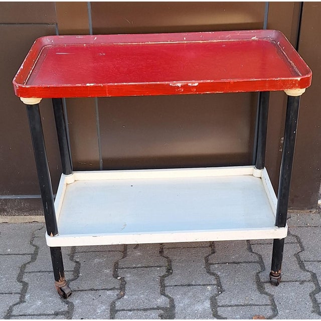 Black French Art Deco Tea Trolley, 1930s For Sale - Image 8 of 8