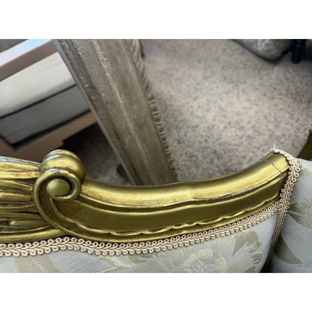 Wood Early 20th Century Period French Art Deco Loveseat For Sale - Image 7 of 11