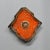 Diamond-Shaped Brown & Orange Ceramic Wall Light, Germany, 1970s For Sale - Image 3 of 12