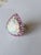 29.59 Carat Ethiopian Opal, Pink Sapphire & Diamond Cocktail Ring/ Pendant Necklace, Size 6 For Sale - Image 4 of 16