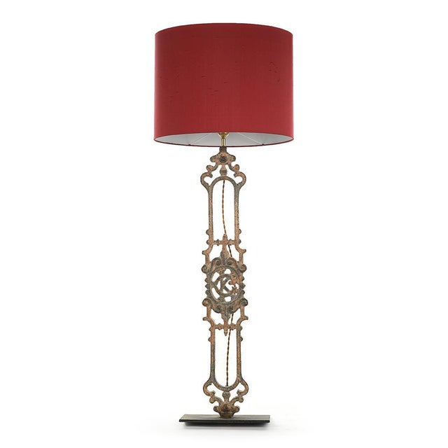 Cast Iron Balustrade Lamp For Sale - Image 4 of 4