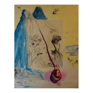 1970s Dali Moses and Monotheism the Tear of Blood Hand Sig/Num Etching Surreal Art For Sale