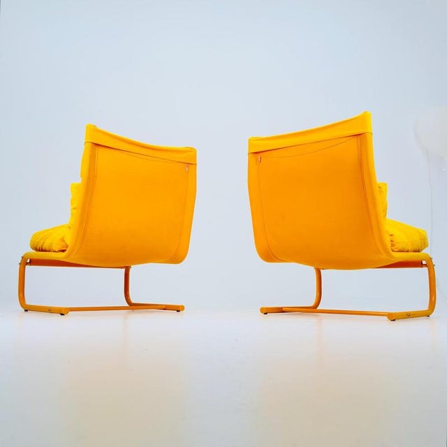 Yellow Space Age Yellow Stuns Lounge Chair by Jan Dranger & Johan Huldt for Innovator, 1970s For Sale - Image 8 of 18