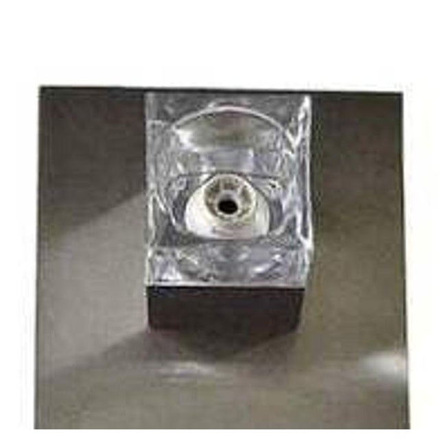 1960s Italian Sciolari Glass Cube & Brushed Nickel Sconces - 8 pcs For Sale In Los Angeles - Image 6 of 6