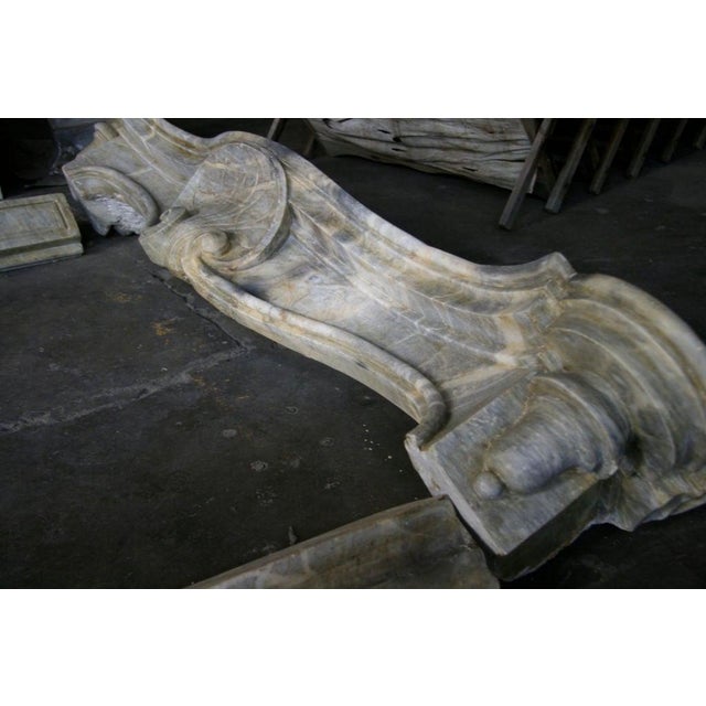 19th C. Italian Marble Fireplace For Sale In Los Angeles - Image 6 of 11