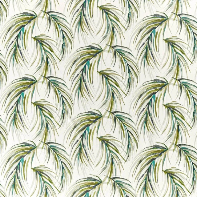 Harlequin Alvaro Fabric in Lime/Jade/Palm For Sale