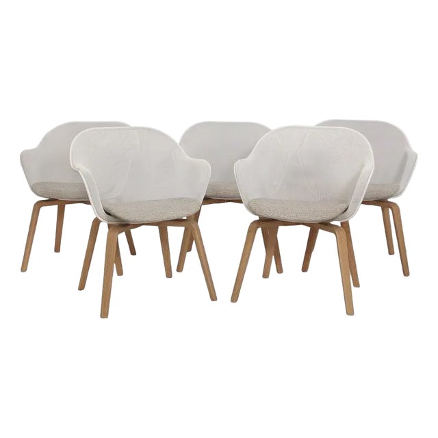 B&b Italia Antonio Citterio 14 Iuta Arm Chairs, Set of 5 For Sale