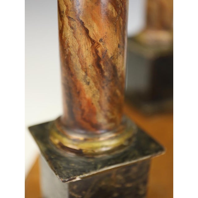 French Artist, Grand Tour Architectural Model, 1880, Faux Marble For Sale - Image 16 of 17
