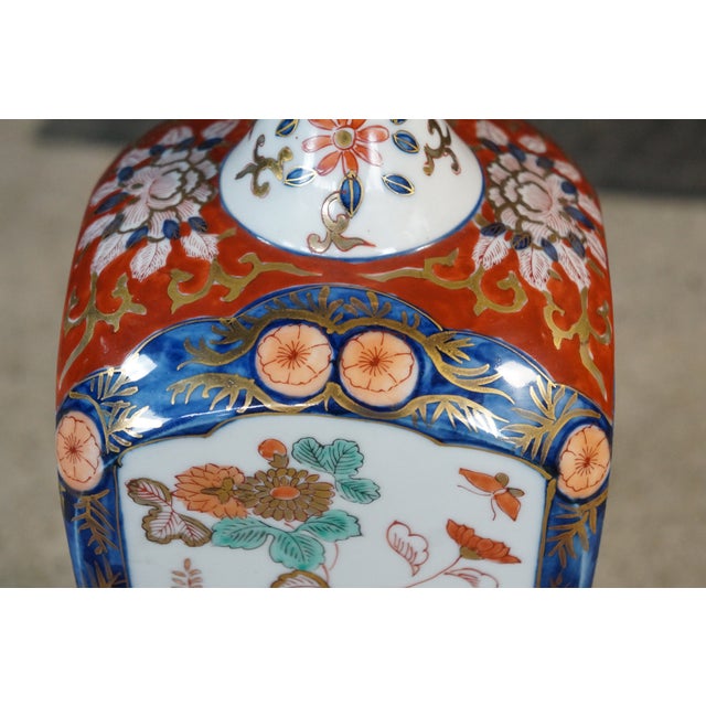 Mid 20th Century Mid Century Modern Marbro Lamp Co Japanese Imari Porcelain Table Lamp Chinoiserie Urn For Sale - Image 12 of 18