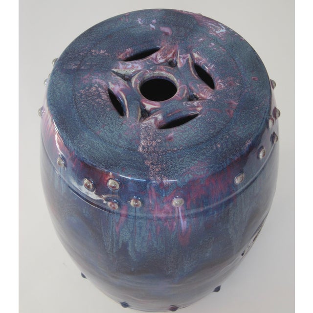 Vintage Enameled Ceramic Stool, 1970s For Sale - Image 3 of 7