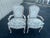 Textile Pair of Vintage French-Style Bergère Armchairs For Sale - Image 7 of 11
