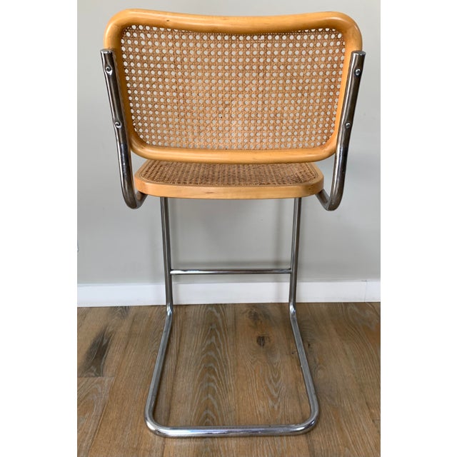 1970s 1970s Attributed to Marcel Breuer Cesca Cantilever Bar Height Chair For Sale - Image 5 of 7