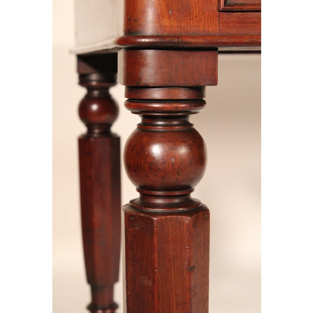 William IV Mahogany Writing Table With a Tooled Leather Top For Sale - Image 10 of 13