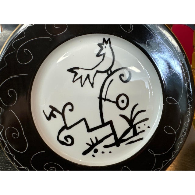 Vintage Rooster Plate by Javier Mariscal, 1990s For Sale - Image 4 of 7