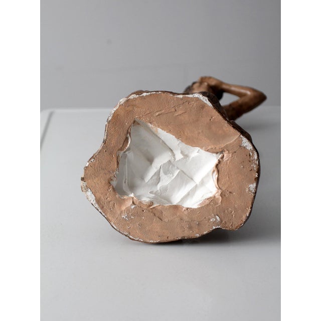 Vintage Native American Indian Statuary Figurine For Sale - Image 11 of 12