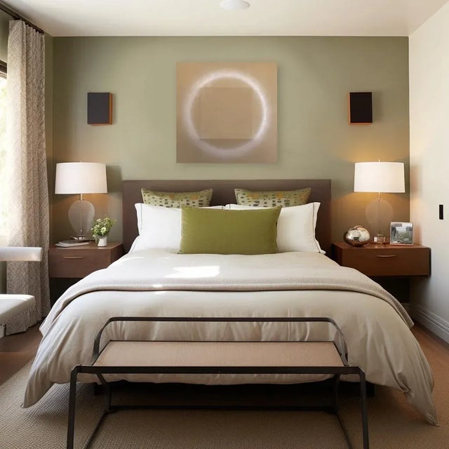 Wood Circle Square 2 Beige on Tan - Abstract Minimalist Sculptural Original Artwork by Len Klikunas For Sale - Image 7 of 9