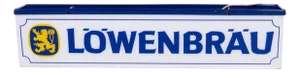 Vintage Beer Lighted Sign in Plastic and Iron from Löwenbräu