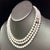 White Natural Akoya Pearl Diamond Necklace 49" 18k White Gold 7 mm Certified For Sale - Image 8 of 13