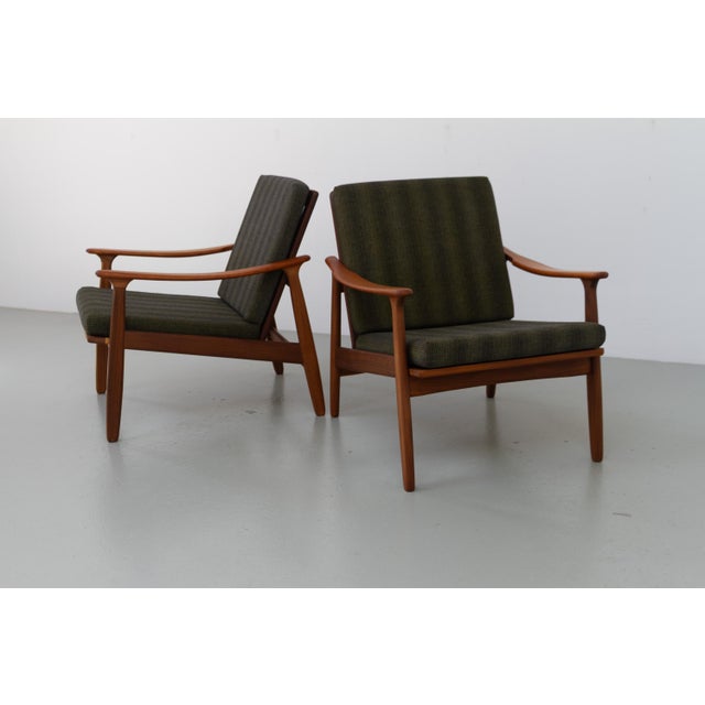 Danish Modern Teak Lounge Chairs, 1960s, Set of 2 For Sale - Image 12 of 18