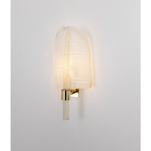 Murano Glass Wall Sconces from Barovier & Toso, Italy, 1970s, Set of 2 For Sale - Image 13 of 18
