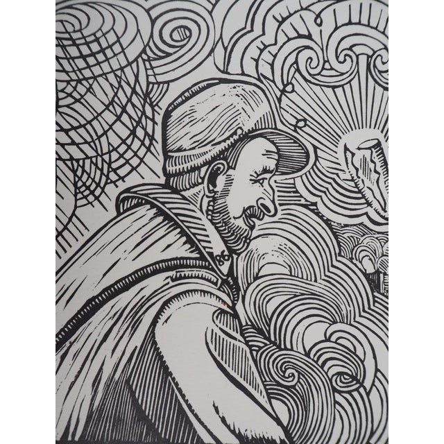 1920s René Quillivic, 86 Coz De Quimper: In the Ruins, 1920, Original Woodcut For Sale - Image 5 of 6