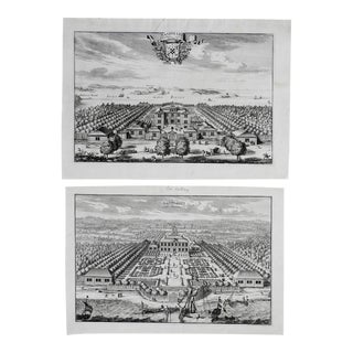Antique 1699 Swedish Sandmare Estate Etchings - a Pair For Sale