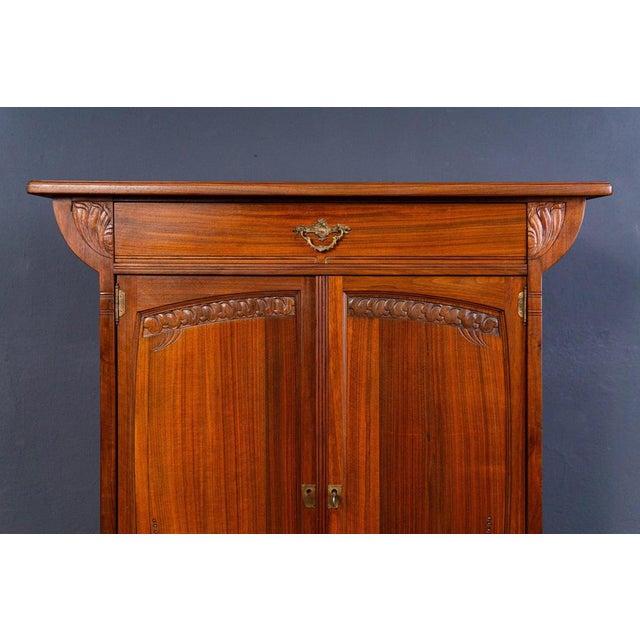 Brown Art Nouveau Vertiko Cabinet For Sale - Image 8 of 18