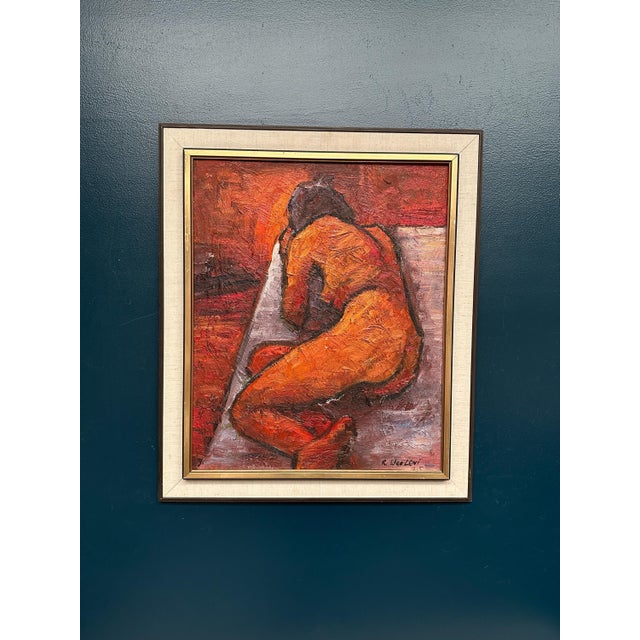 Renzo Ugolini, Nude Reclined Woman, 1950s, Oil Painting on Canvas, Framed For Sale - Image 12 of 18