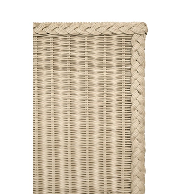 Matthew Izzo Home Abigail Two Drawer Rattan Side Table | Chairish