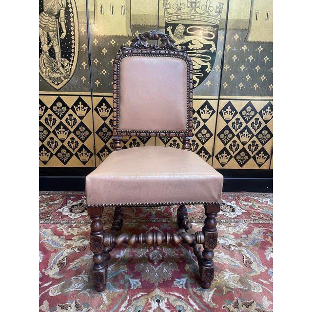 Louis XIII Renaissance Chairs, Set of 11 For Sale - Image 11 of 11