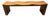 Andrianna Shamaris Modern Organic Teak Wood Wave Bench For Sale